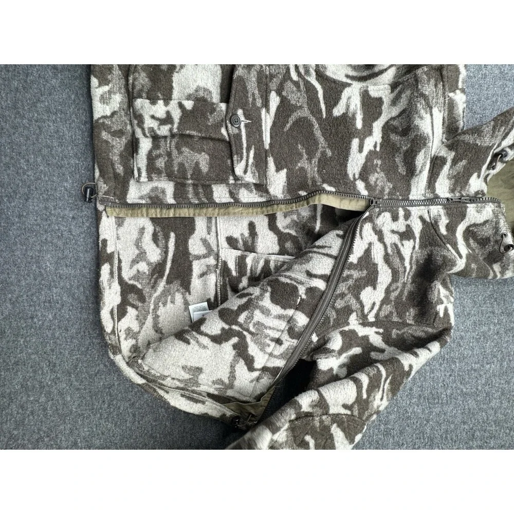 Columbia‎ Parka Mens Sz M Gallatin Wool Blend Hooded Camo Hunting Jacket VTG